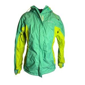Columbia Women’s Lightweight Windbreaker Jacket/Green/Blue Size Small